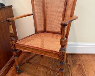Victorian Style Caned Armchair
