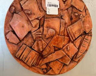 Signed Carved Plaque