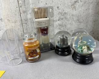 Snow Globes, Candles 