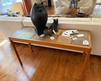 Danish Style Tiled Console Table