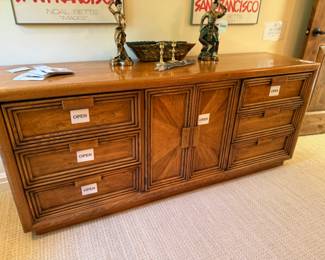 Vintage Lane Dresser (WL), Gilner Balinese Male Dancer, Candlestick Holders