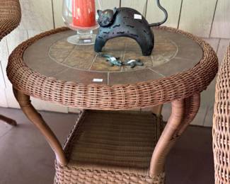Wicker Side Table