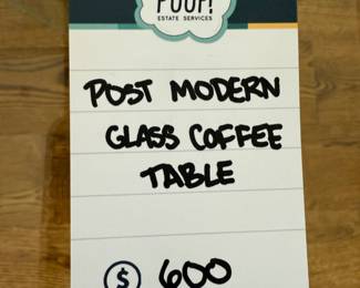 Post Modern Glass Coffee Table