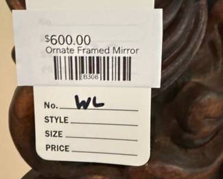 Ornate Framed Mirror