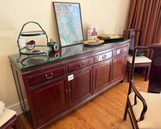 Two Tier Glass & Iron Server