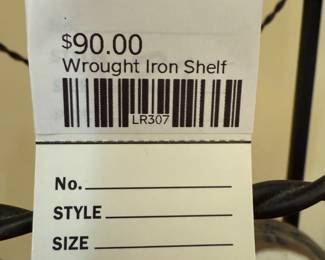 Wrought Iron Shelf