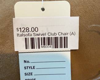 Italsofa Swivel Club Chair (A)