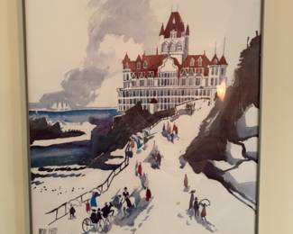 Victorian Cliff House By Noal Betts Poster
