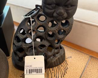 Cast Iron Candle Holder