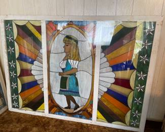 Stained Glass Window (76in W x 48in T)