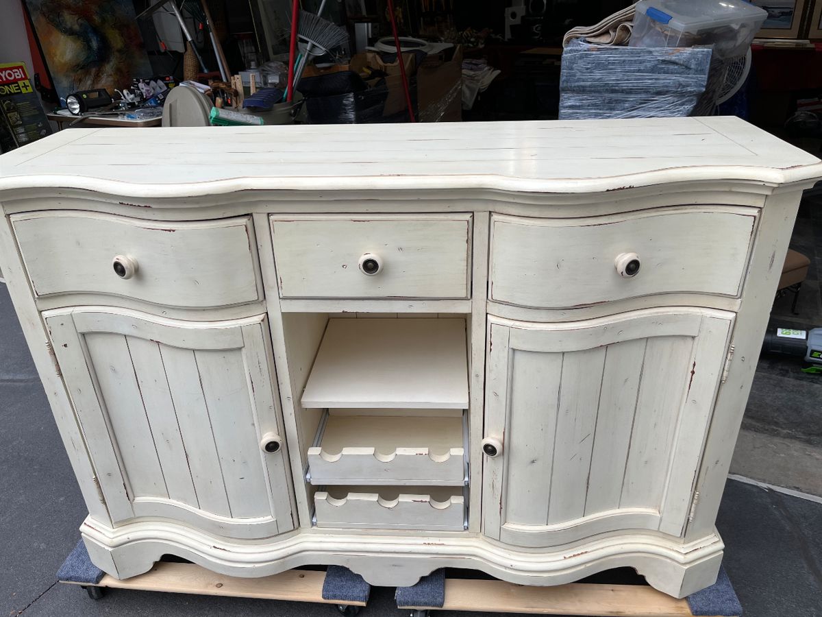Distressed look Coffee bar/buffet/server. Great looking and very versatile.