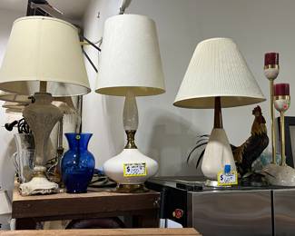 Mid-century modern lamps.