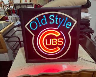 Cubs Old Style bar light