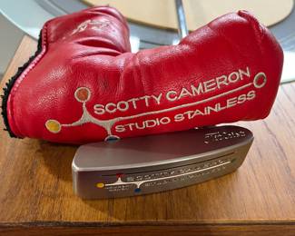 Scotty Cameron Newport Beach studio stainless putter. Excellent condition.