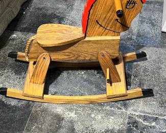 Nice wood rocking horse