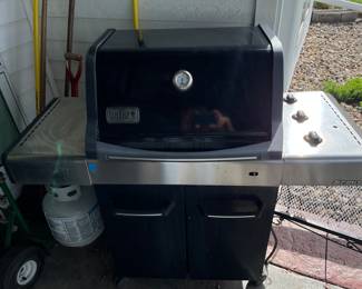 Weber grill. Tank sold separately. This is an old grill. But it does work fine.