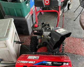 Troy belt 24 inch snowblower. Just had tuned up at the end of the season.