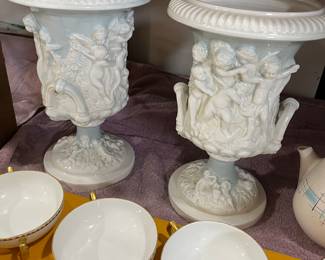 Capodimonte vases. Very very old.