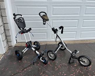 2 Golf carts.
