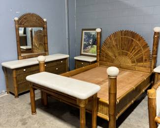 Bamboo Bed Set Orlando Estate Auction