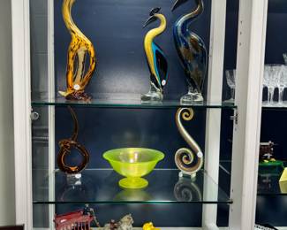 Murano Glass & ast Iron Horse & Carriage Orlando Estate Auction