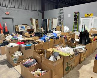 Box Lots of misc Household Items, Decor and Clothing