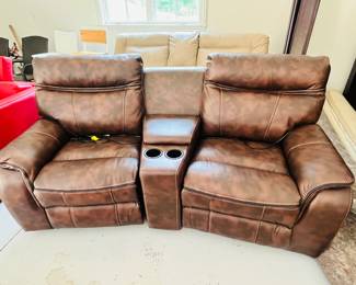 Leather Loveseat