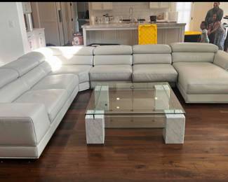 Italian Leather Sectional