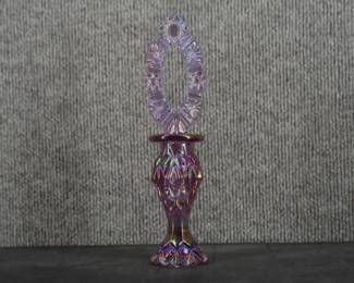 Fenton Rose Pearl Iridescent Perfume Bottle & Stopper