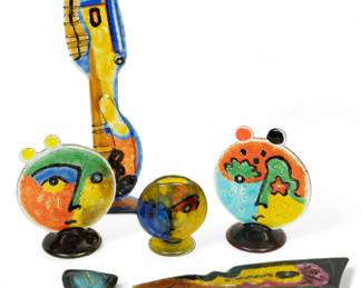 Lot 63 | Silvio Vigliaturo (Italian) Five Works of Fused Glass