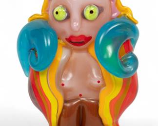 Lot 73 | Robert Zeppel-Sperl (Austrian, Viennese, 1944-2005) Art Glass Figural Sculpture, 2000, 'Angelo Bastardo' H 13" W 9" Depth 5.5"