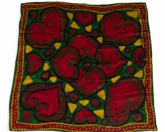 Lot 39 | Yves Saint Laurant (French) Italian Silk Scarf W 34" L 34"