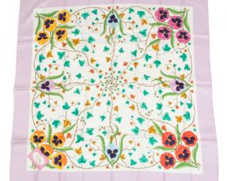 Lot 40 | Vittorio Accornero De Testa (Italian, 1896-1982) for Gucci (Italian) Silk Twill Scarf, Ca. 1970 W 34" L 34"
