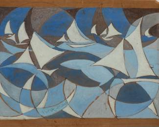 Lot 1011 | After Giacomo Balla , 1871-1958 Ink And Goauche on Paper, Ca. 1919 H 6.3" W 8"