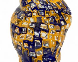 Lot 65 | Tsuchida Yasuhiko (Japanese, B. 1969) Freeform Murrine Glass Vase, 1999, H 8.75" Dia. 3.75"