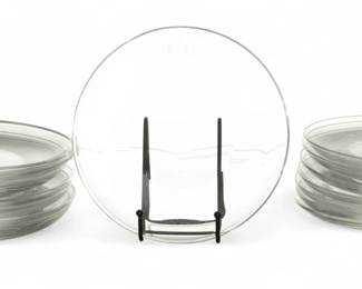 Lot 96 | Donald Russell, for Steuben , 1936-72 Glass Salad Plates Dia. 8.3" 15 PCS