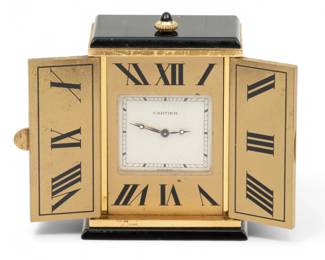 Lot 27 | Cartier (Paris) Travel Desk Clock 1997 1930 H 2" W 1.5"
