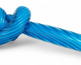 Lot 67 | Gerda Gruber (Slovakian, B. 1940) Art Glass Sculpture, 2002, "Nodi Verticali Aus Der Serie Nodi", H 4.75" W 7.2" Depth 21"