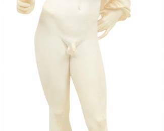 Lot 4001 | A. Giannelli, Composition Sculpture, 20th C., 'Narcissus' H 23.3" L 9"