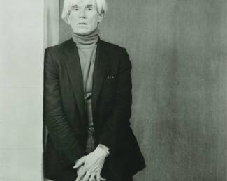 Lot 1036 | Robert Mapplethorpe (American, 1946-1989) Photogravure on Paper, 1983-85, 'Portrait of Andy Warhol' H 10.5" W 10.5"