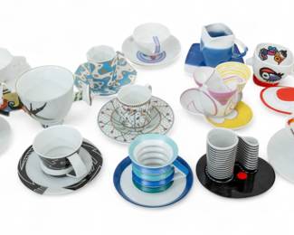 Lot 47 | Rosenthal (German) Kunstlertasse Studio Line Porcelain Teacups (24) Saucers (24) 24 PCS