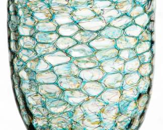 Lot 72 | Stefano Zennaro And Daniela Zentilin (Italian) Murrine Glass with Multicolored Canes Vase, 2006, H 8" Dia. 6.5" H 8" Dia. 6.5"