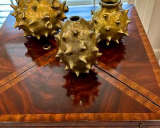 Patricia Roach Bronze Works Anthia, Padma and Florian Vessels