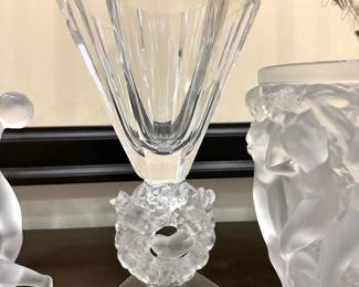 Lalique Mesanges Art Glas Vase