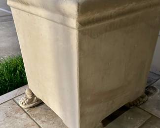 16 Concrete Planters with Feet 24” x 24”