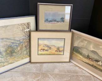 Four Nature Pictures With Frames