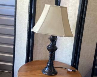 Room Divider, Table, Lamp