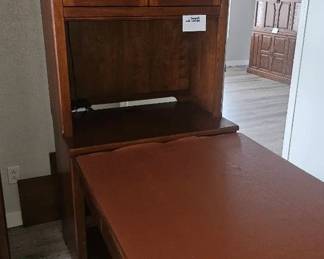 Thomasville Double Sided Desk and Cabinet