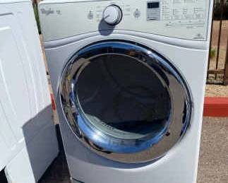 Whirlpool Duet Steam Dryer On Pedestal