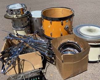 Large Mystery Drums Lot